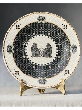 ANTHROPOLOGIE NWT bistro cst Halloween dessert plate